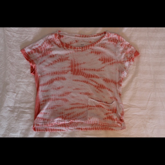 3 FOR $25//Pink tie-dye workout/crop top - Picture 1 of 2